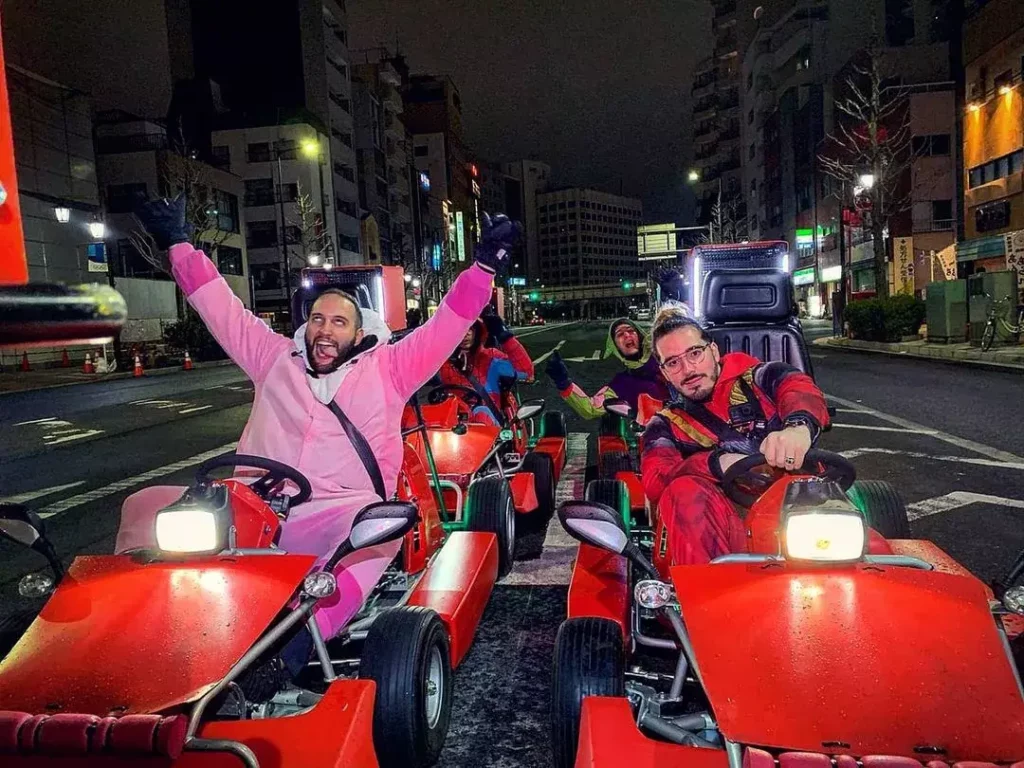 Mario kart dans les rues de Tokyo