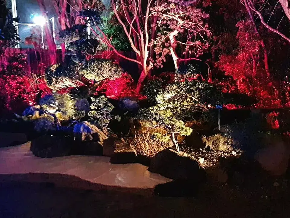 Jardin extérieur du oedo onsen monogatari