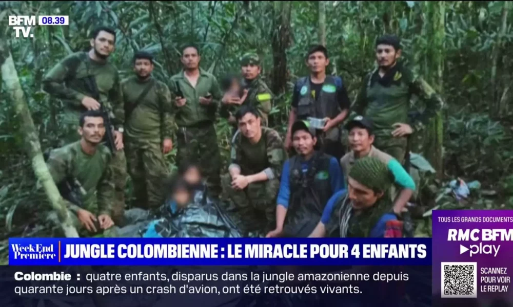 Quatre enfants perdus en Colombie ont été retrouvés après plus de 40 jours