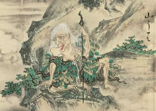 représentation de Yama Uba par Sawaki Suushi (1737)