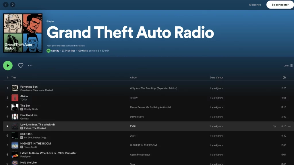 Grand Theft Auto Radio Screenshot