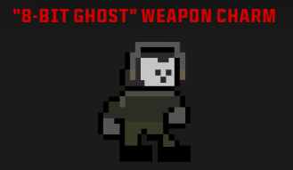 8 bit Ghost pendentif d'arme