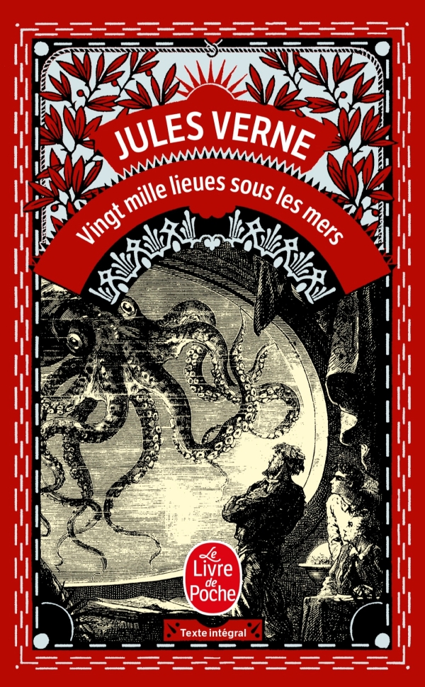 Couverture du livre Vingt mille lieues sous les mers de Jules Verne.