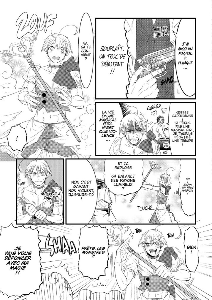 Planche manga magical girl Boy