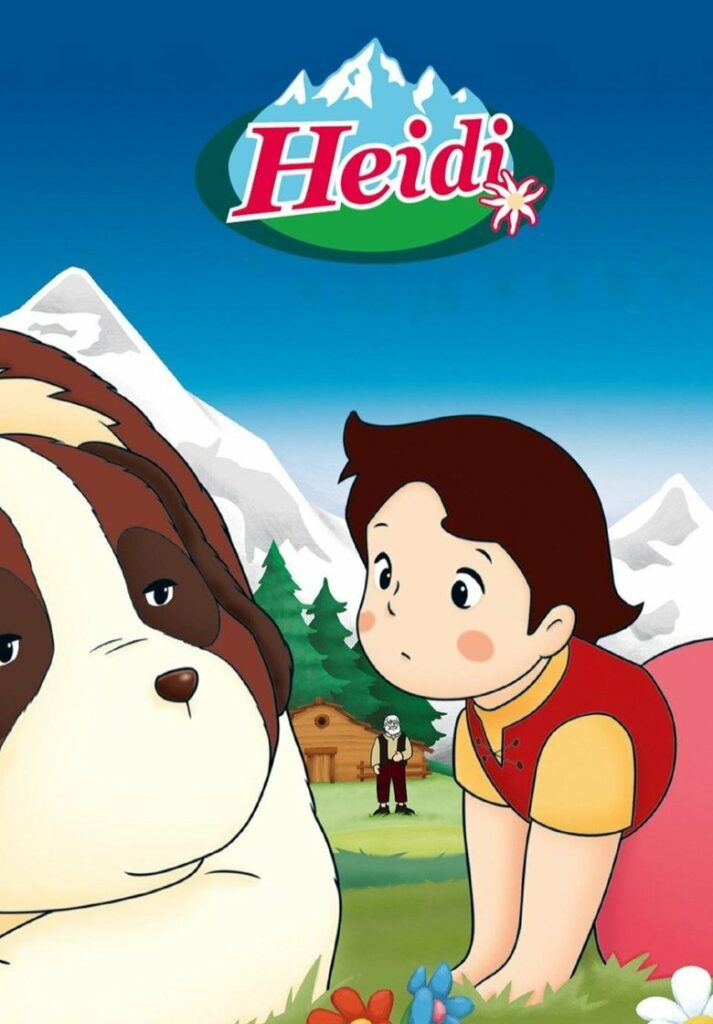 Affiche de la série Heidi réalisé par Hayao Miyazaki.