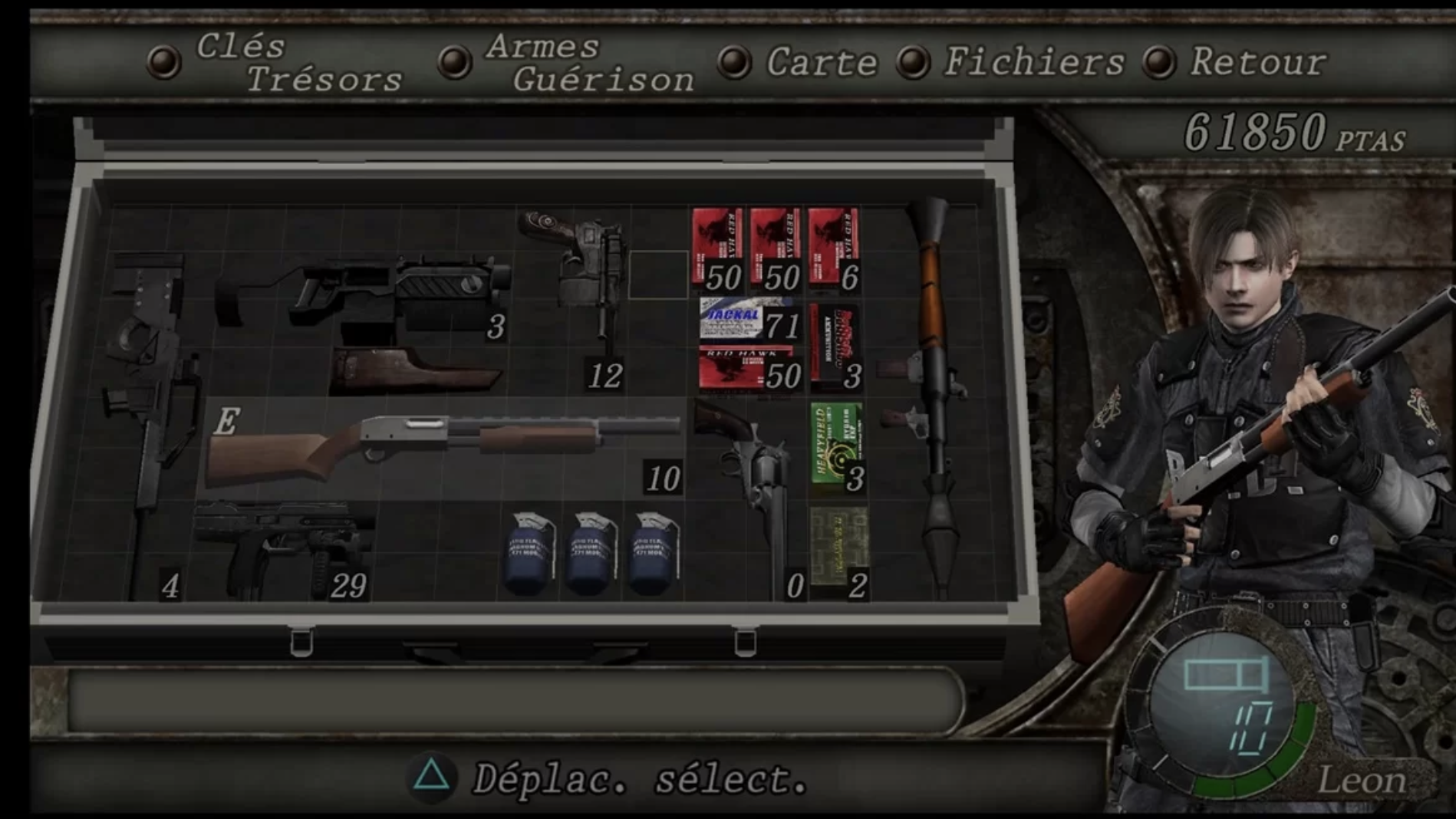 Resident Evil 4 version original inventaire