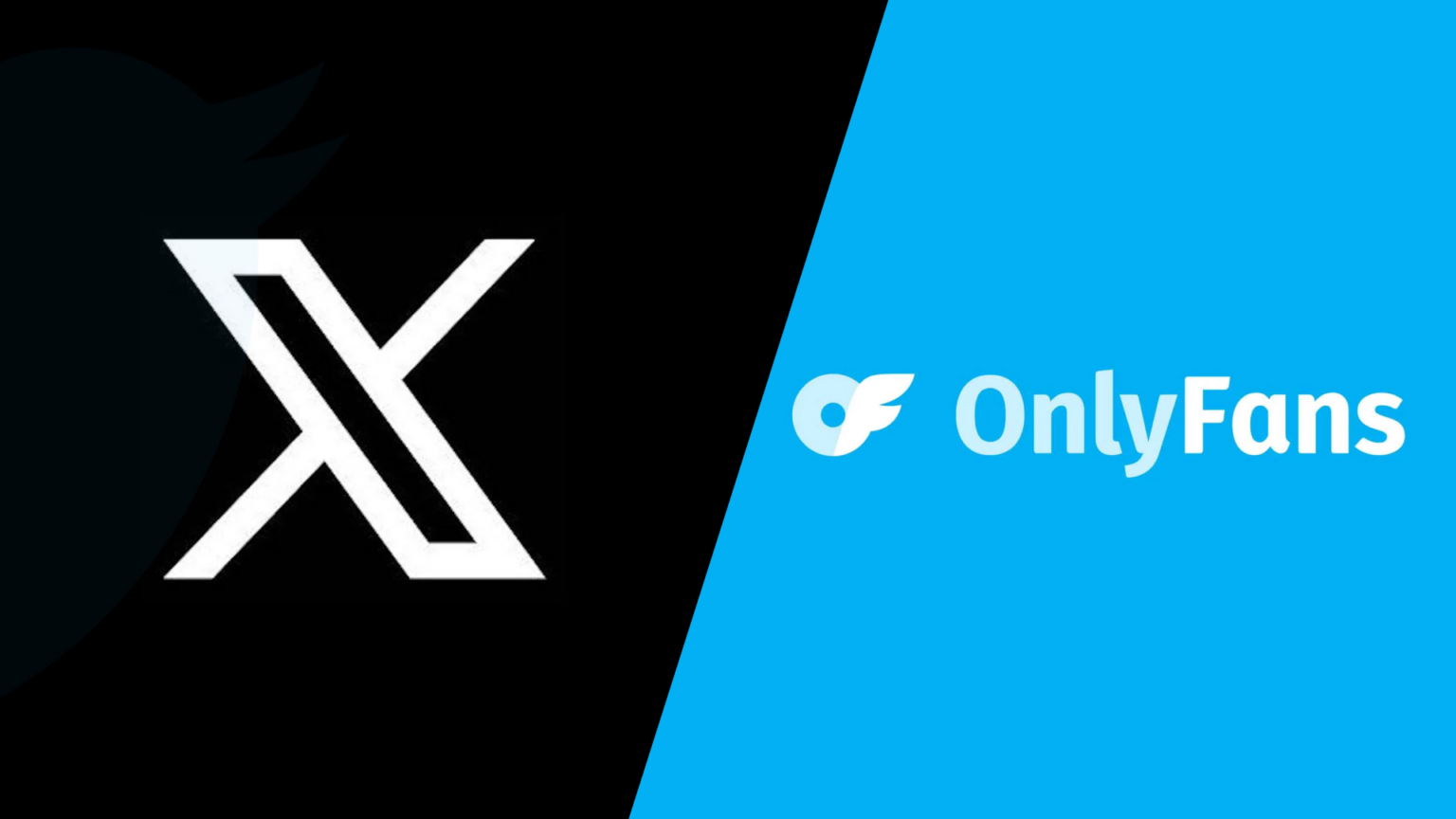 "Logo de X et Onlyfans